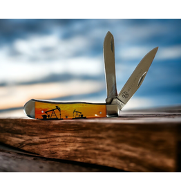 Pumpjack Double Blade 4" SS Knife