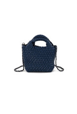 Navy BC Braided Clutch