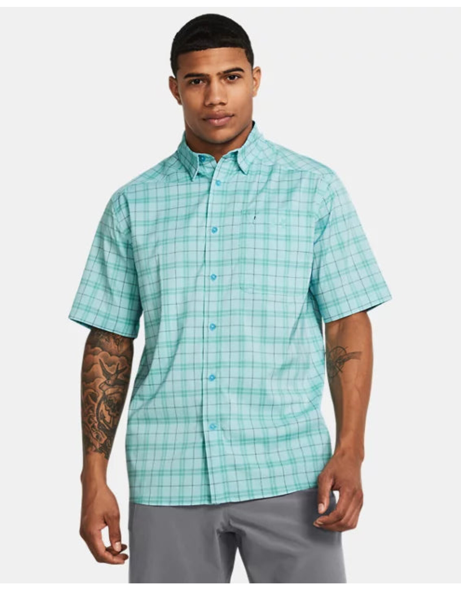 Under Armour Under Armour Mens Drift Tide 2.0 Plaid Short Sleeve