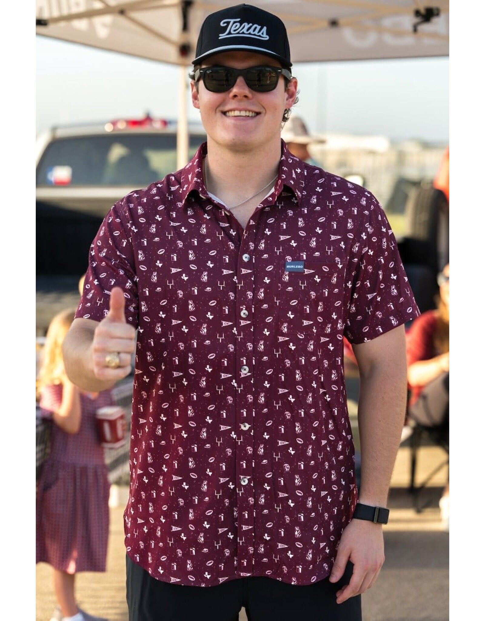 Burlebo Burlebo Performance Button Up - Gameday in College Station