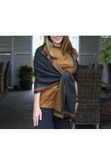 Madrid Reversible Wrap Grey/Camel 24X80