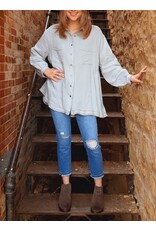 Davis Gauze Zig Zag Top