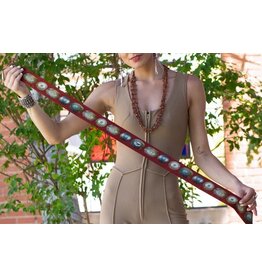 Fringe Scarves Fringe Big Concho Twilly Red