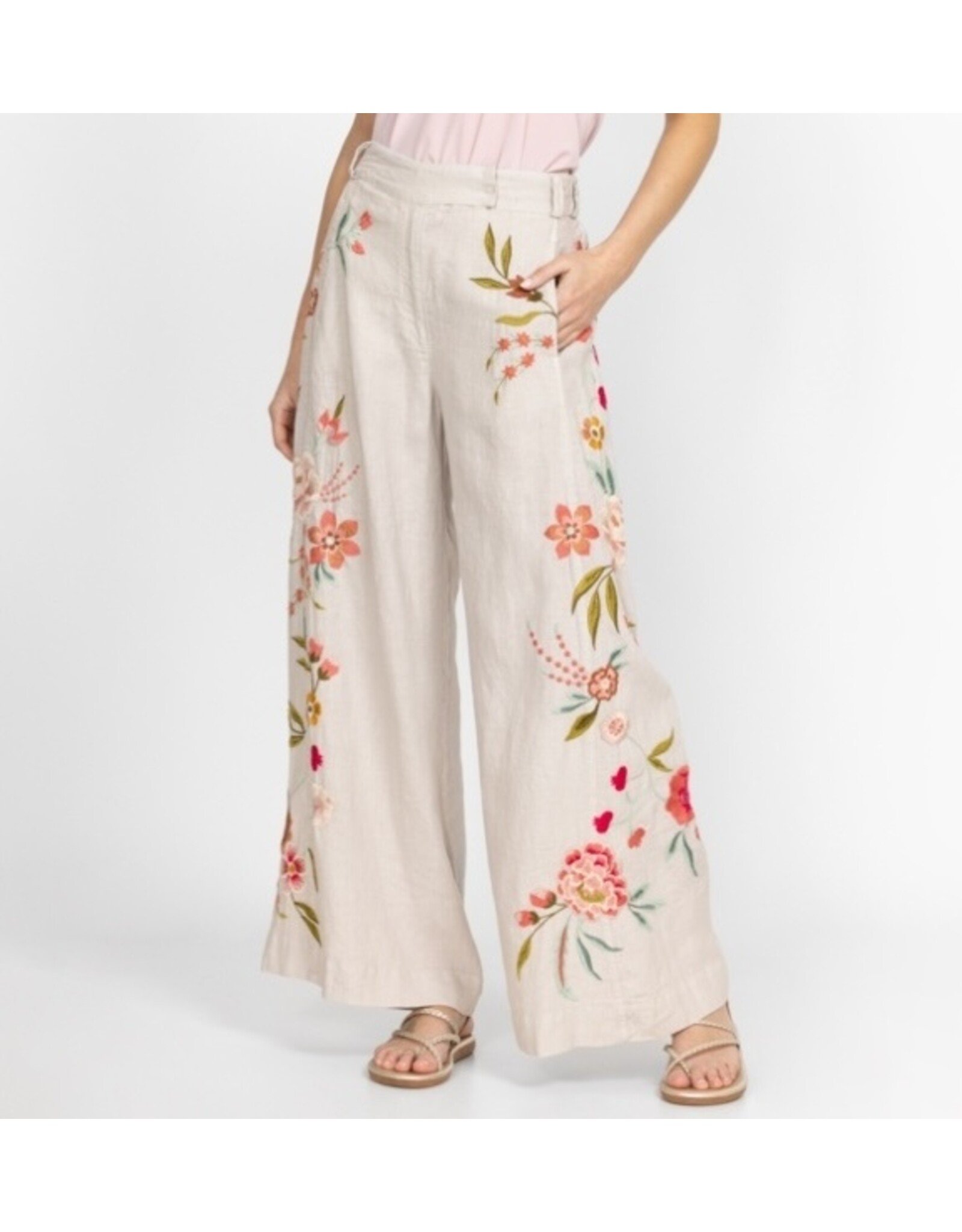 Johnny Was Johnny Was Joya Wide Leg Linen Pant