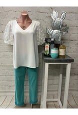 Wendy White Polka Dot Blouse