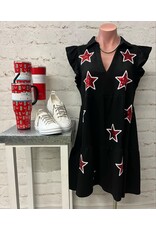 Sequin Star Tech Mini Dress