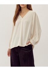 Francine V-Neck Silky Blouse