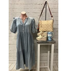 Alexis Tiered Denim Dress