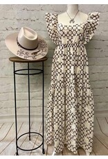 Bethany Embroidered Tiered Dress