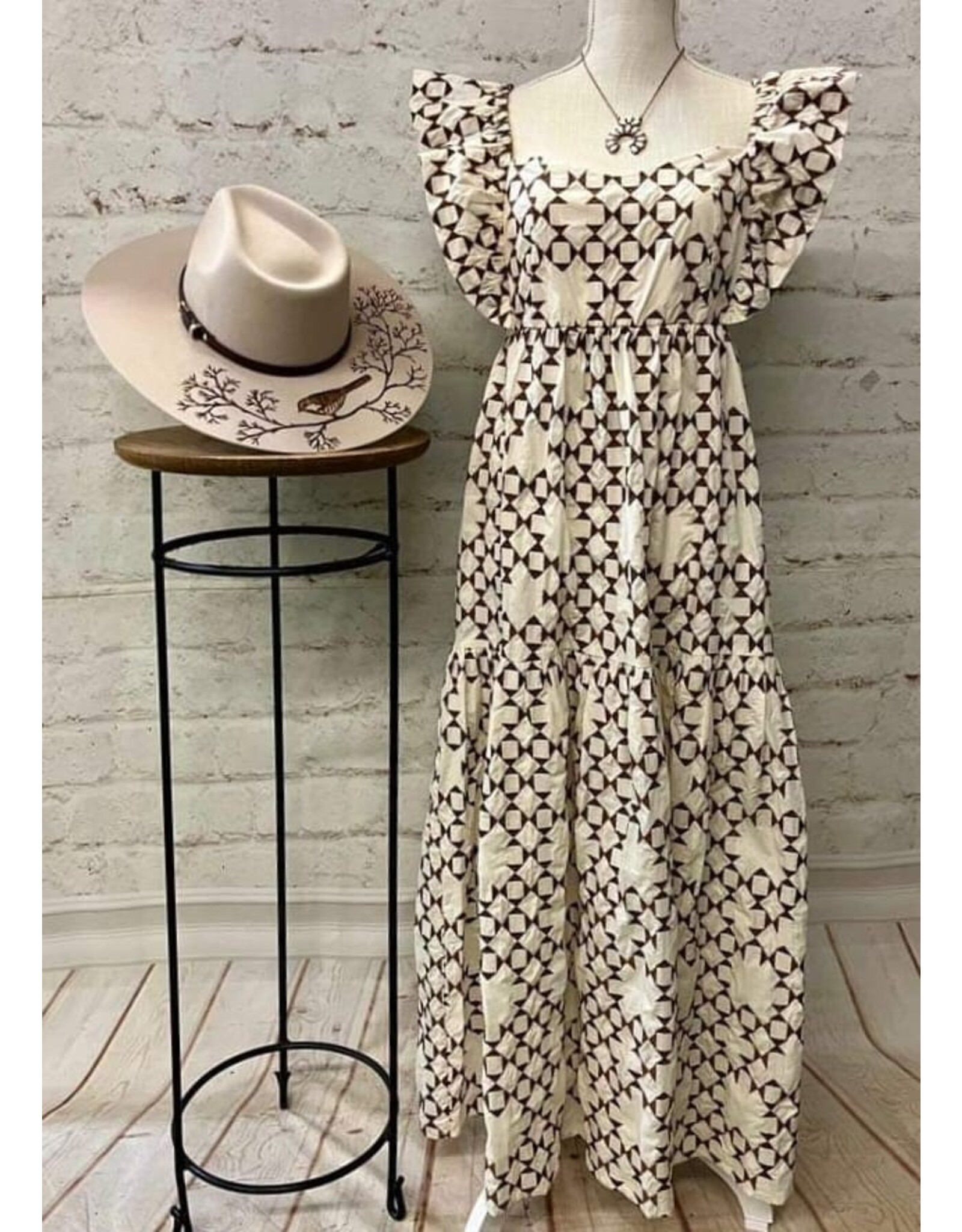 Bethany Embroidered Tiered Dress