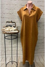 Flora Washed Midi Dress