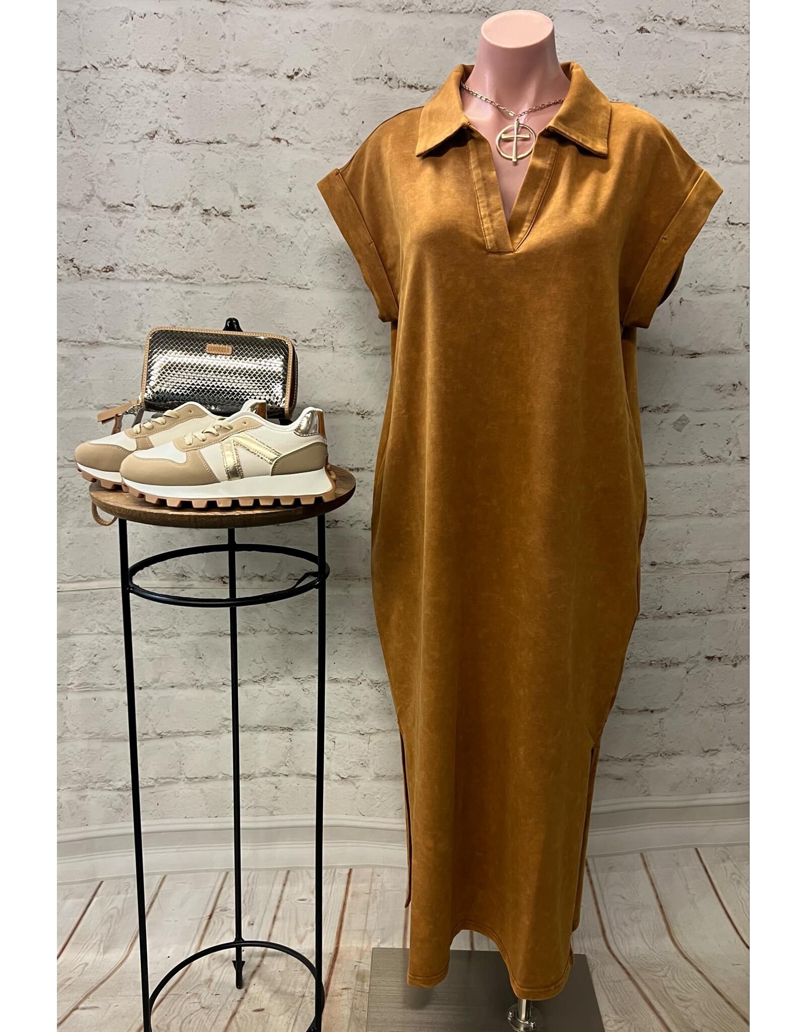 Flora Washed Midi Dress