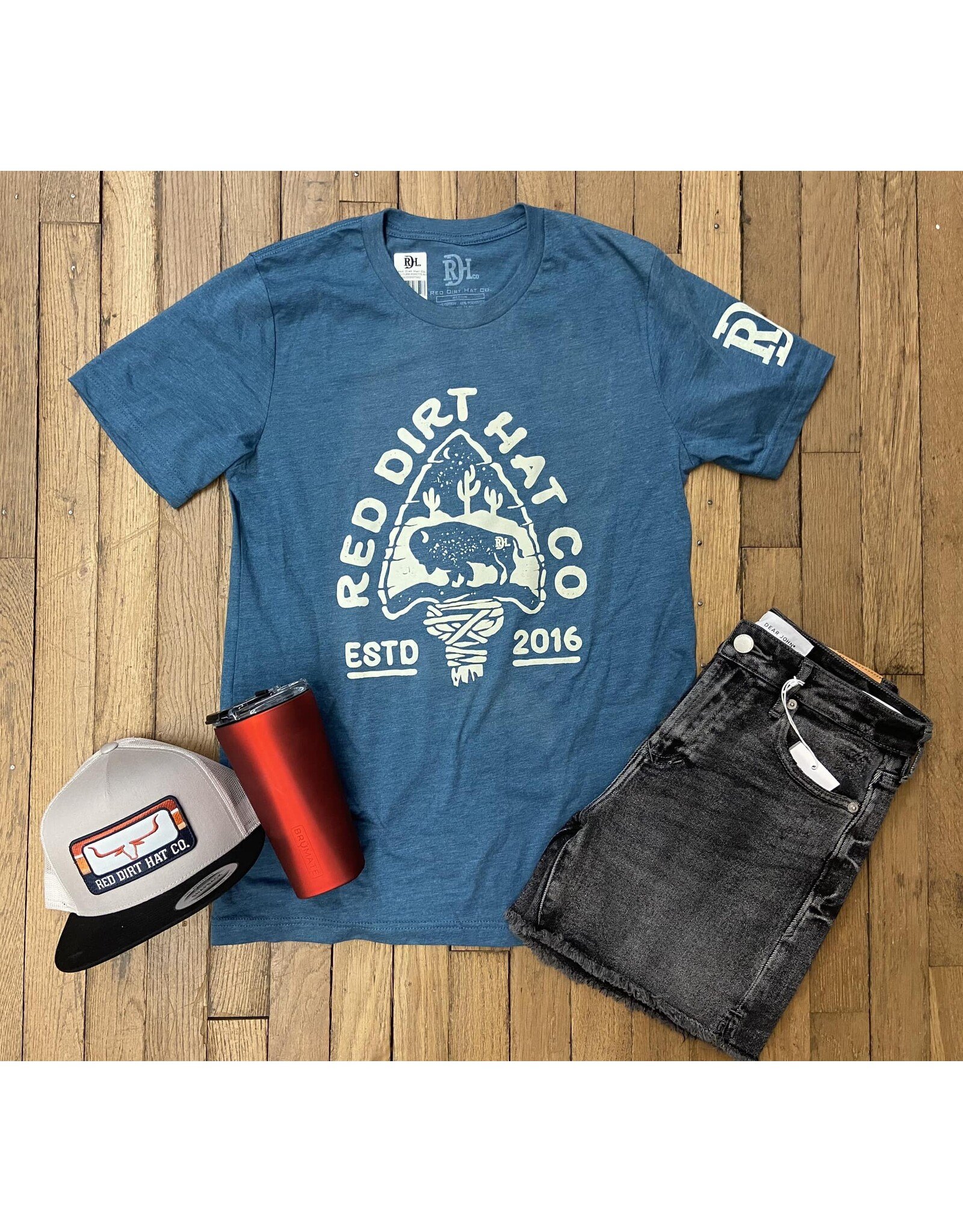 Red Dirt Designs Red Dirt Hat Co Arrowhead Heather Deep Teal