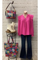 Kimberly Solid Top with Split Neck