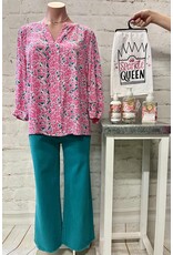 Avery 3/4 Peasant Sleeve Top