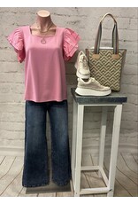 Angeles Square Neck Top