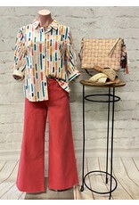 Anneliese 3/4 Sleeve Button Up Shirt