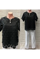 Adalaide Polka Dot Lace Top