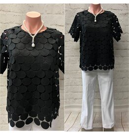 Adalaide Polka Dot Lace Top