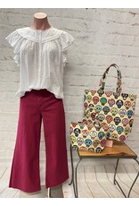 Ivy Jane Ivy Jane Jacquard Ruffle Top