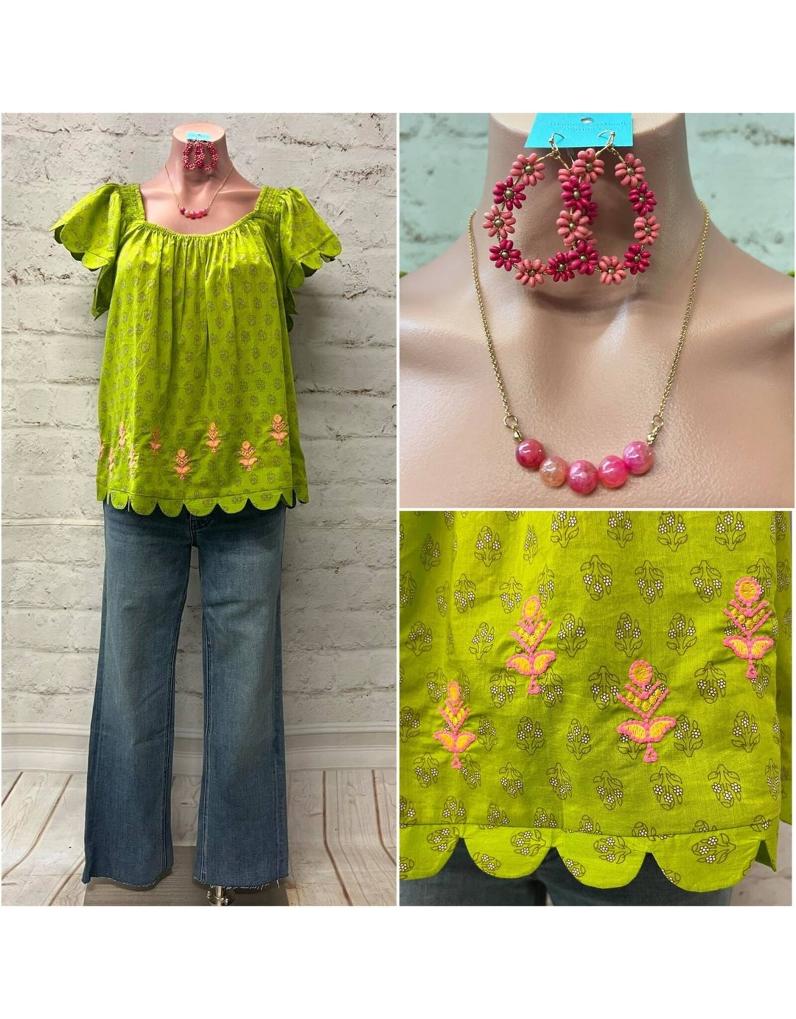Ivy Jane Ivy Jane Scalloped Hemmed Top