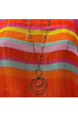 Gold Chain with Gold Hoop Pendant