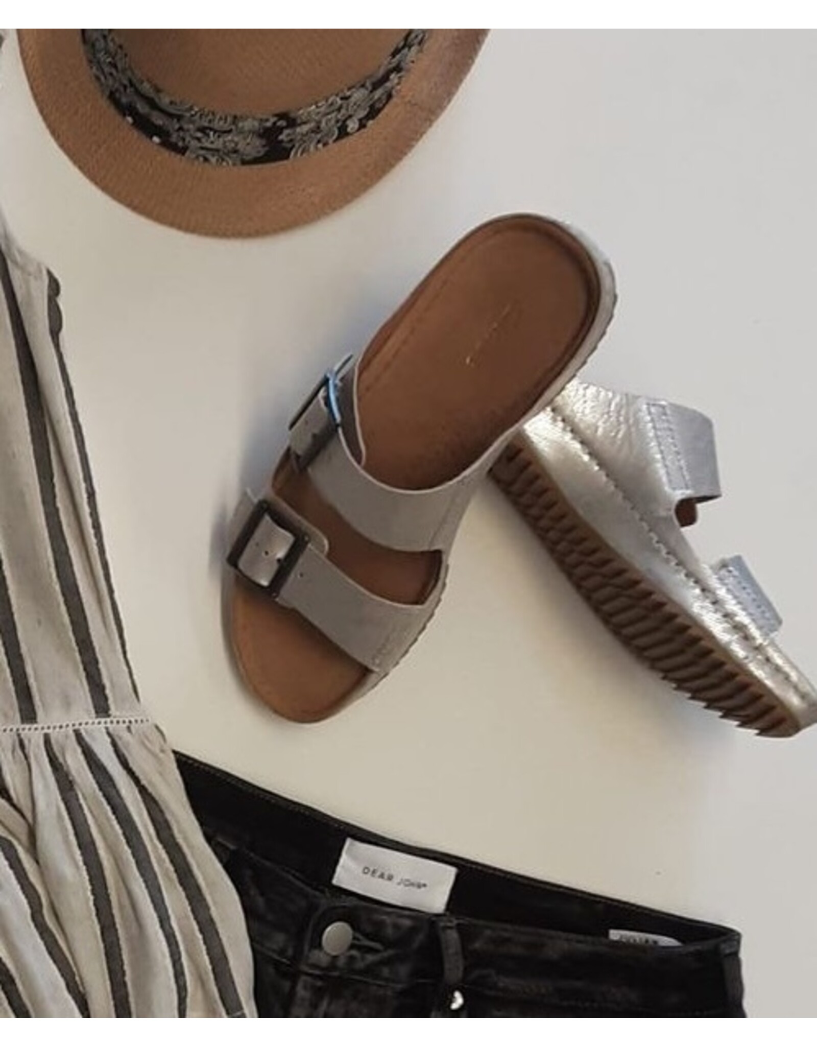 Clarks Clarks Brookleigh Sun Silver Leather