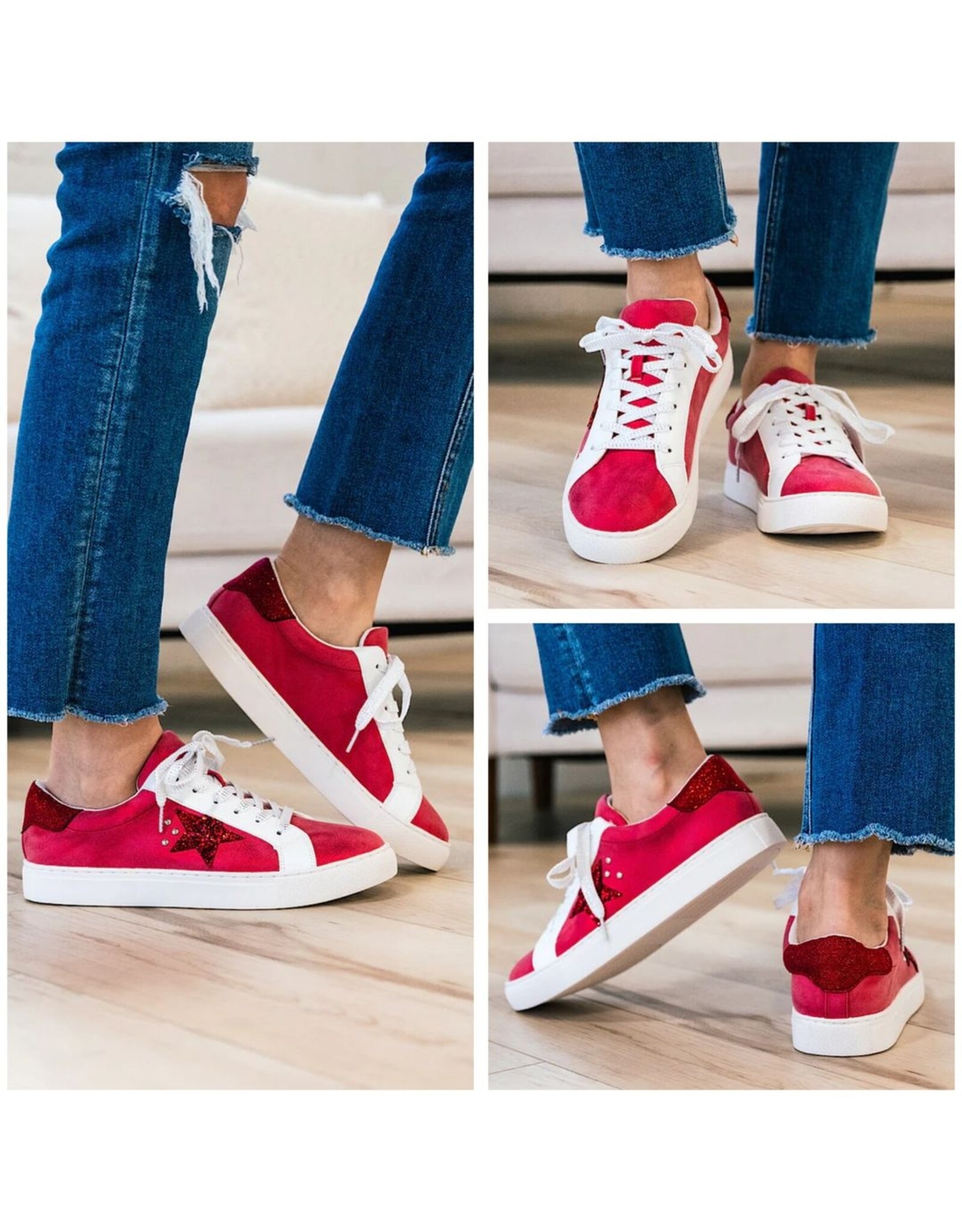Corkys Corkys Supernova Metallic Red Sneaker