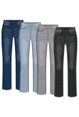 Tribal Tribal Audrey Pull-On Straight Crop Pant
