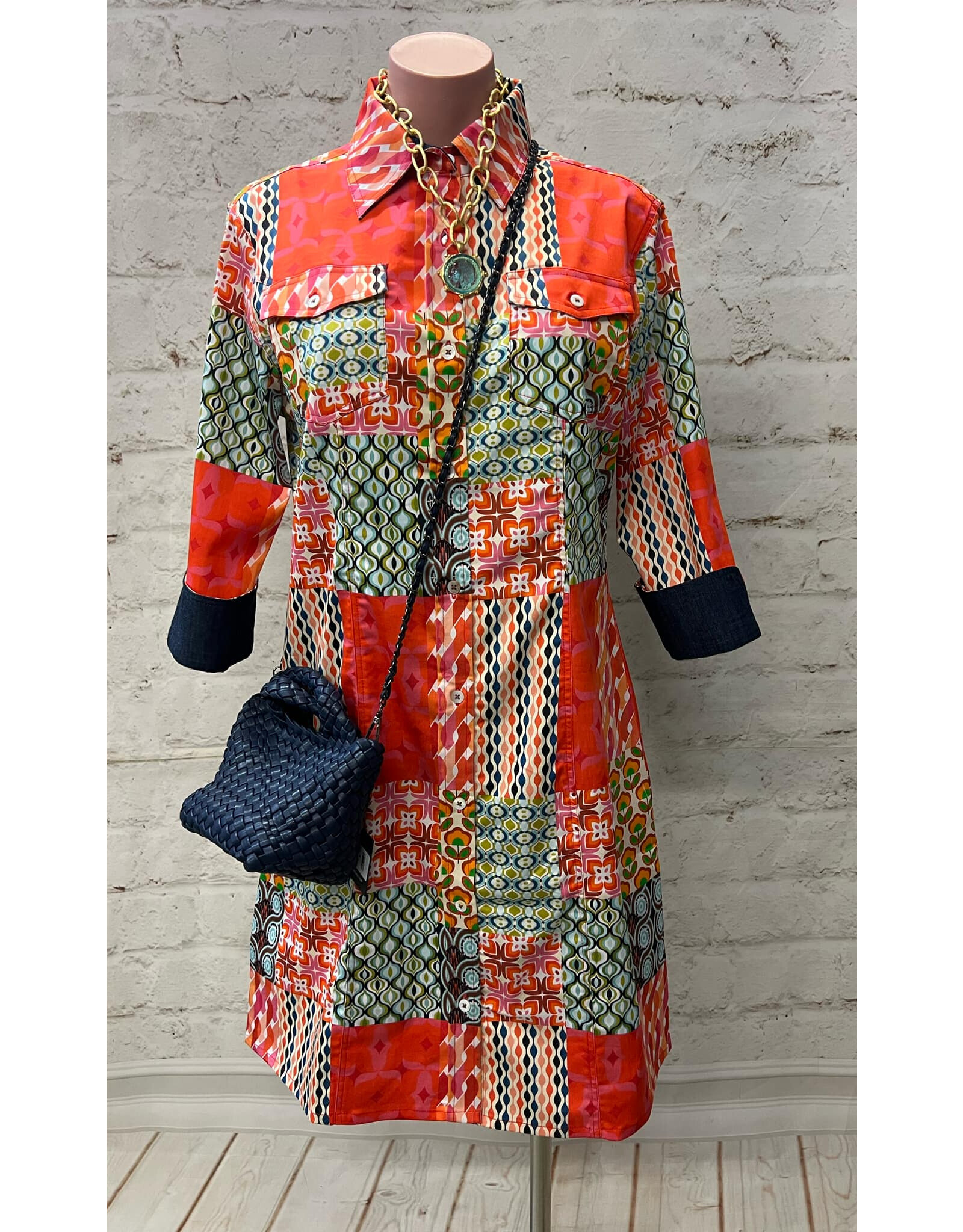 Dizzy Lizzie Sag Harbor Patchwork Dress