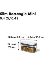OXO OXO Pop Container-Slim Rectangle-Mini 0.4 Qt.