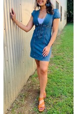 Free People Mini Denim Dress