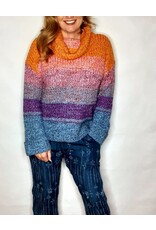 Tribal Tribal Cowl Neck Sweater