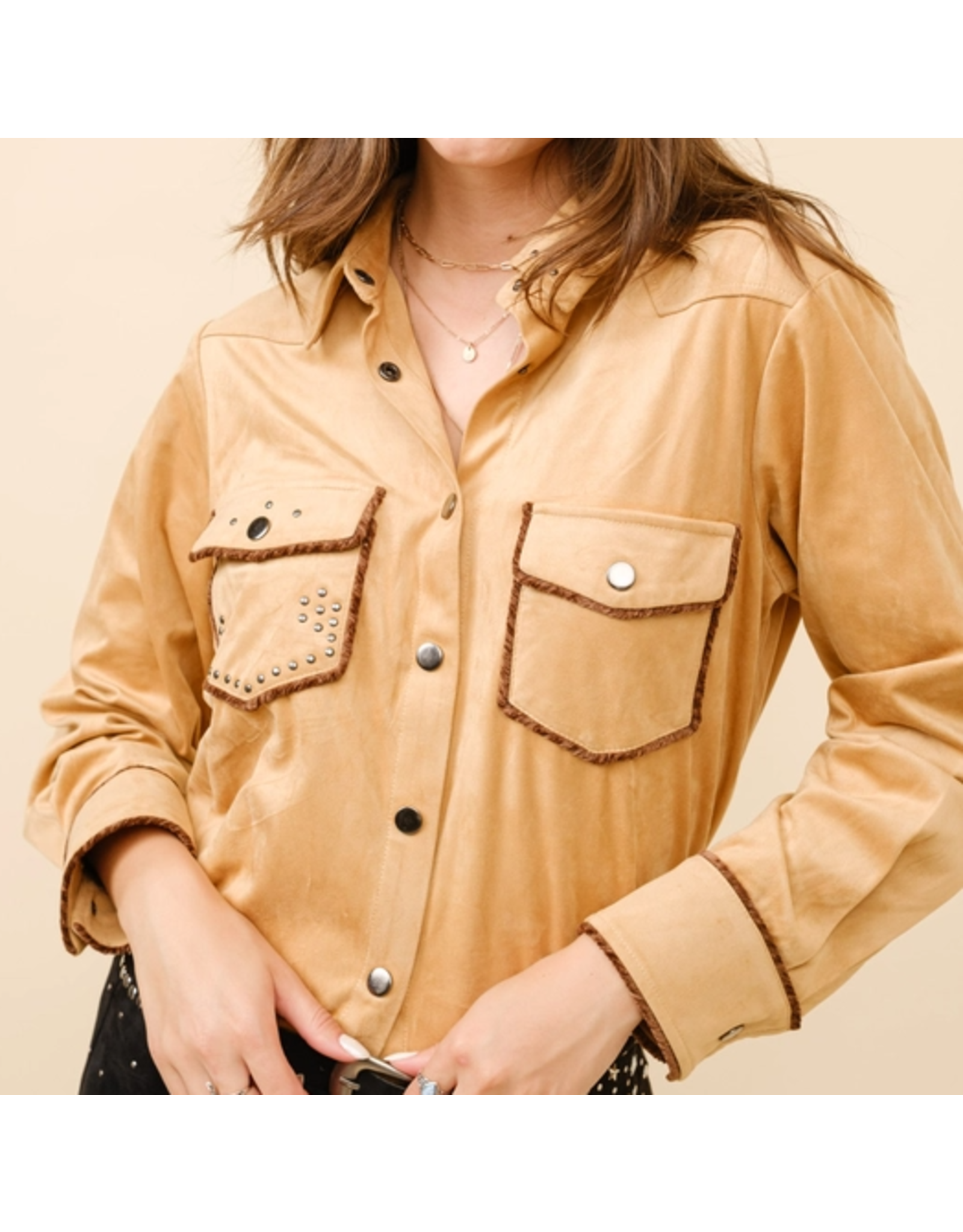 Ginny Sueded Western Shirt