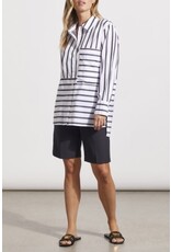 Tribal Tribal Striped Cotton Button-Up Shirt