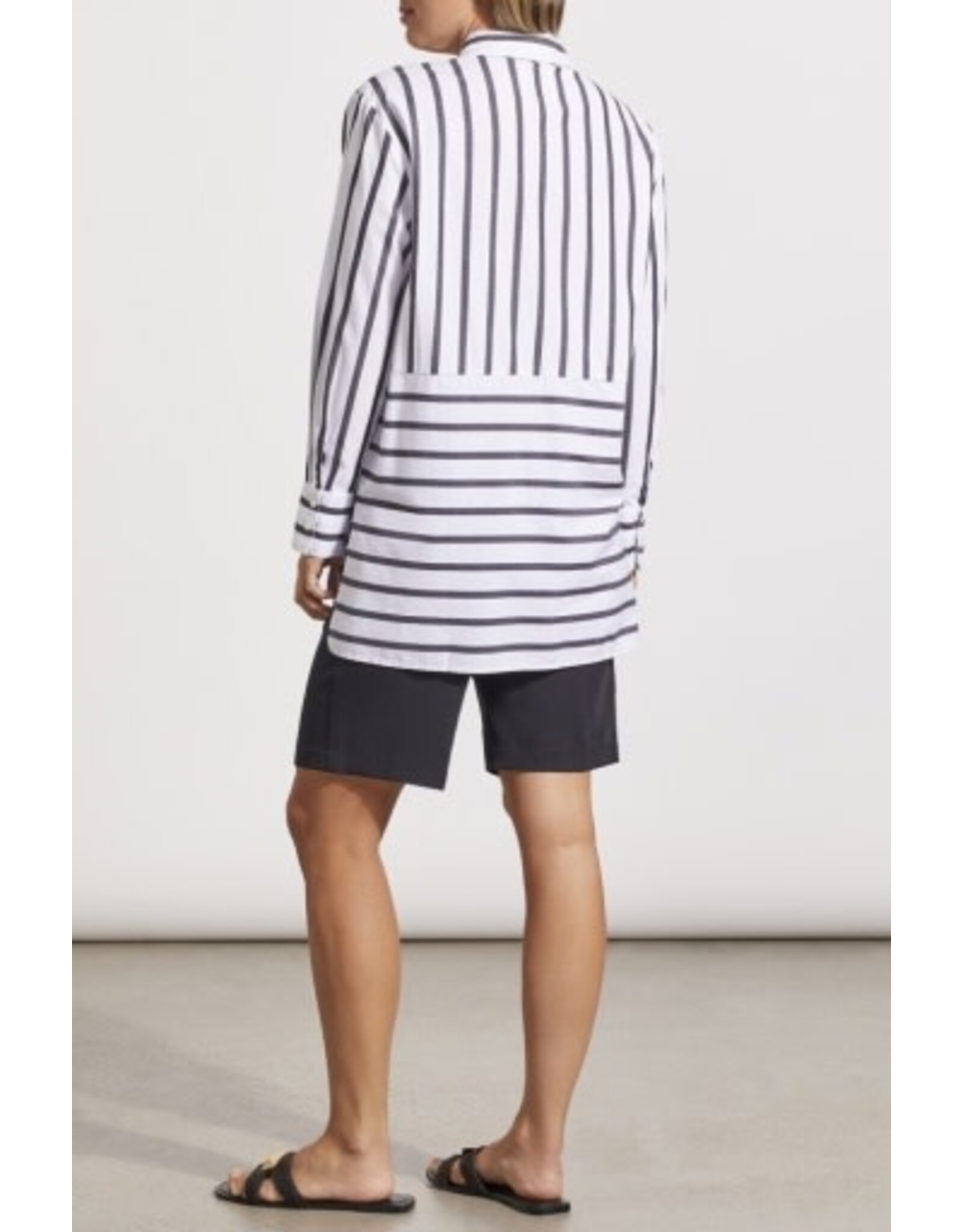 Tribal Tribal Striped Cotton Button-Up Shirt