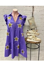 Sequin Star Tech Mini Dress