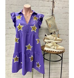 Sequin Star Tech Mini Dress