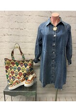 Gianna Washed Denim Shirt Dress