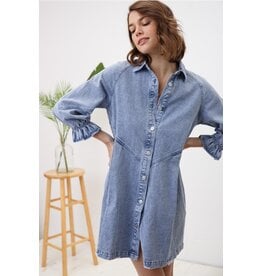 Gianna Washed Denim Shirt Dress