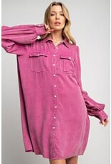 Gwen Mineral Washed Shirt Dress