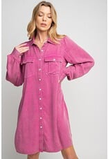 Gwen Mineral Washed Shirt Dress