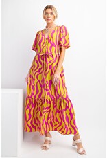 Guinevere Geo Print Maxi Dress