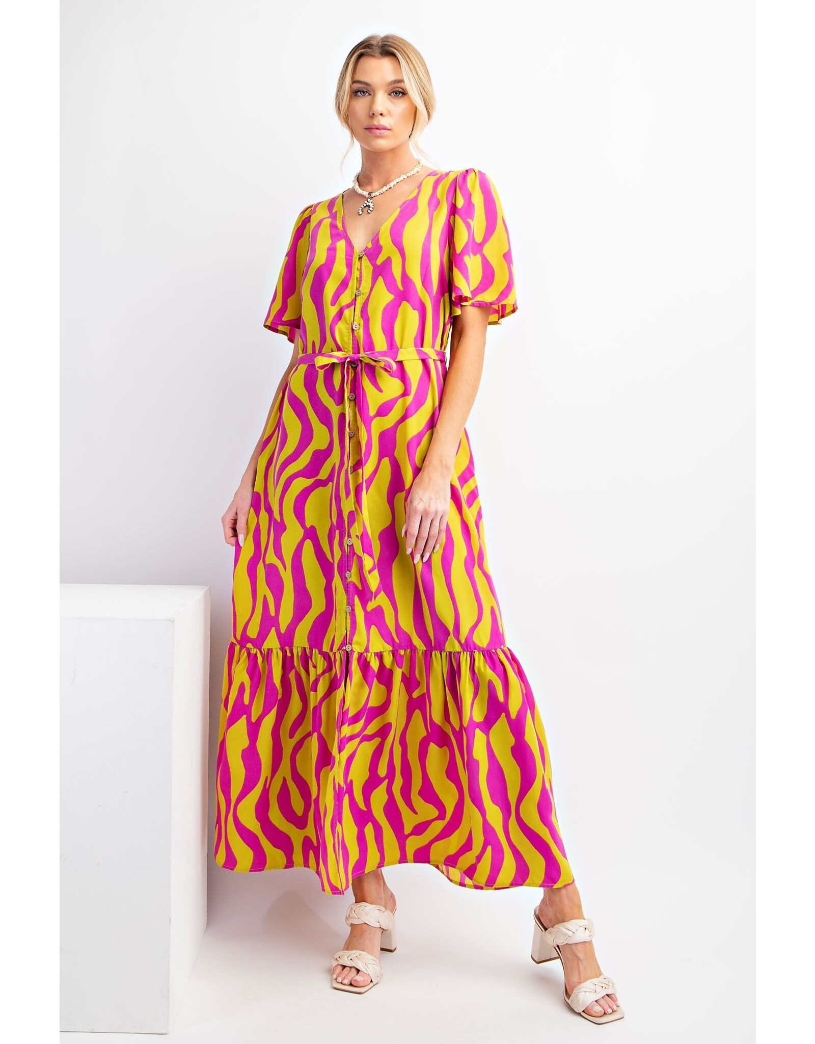 Guinevere Geo Print Maxi Dress