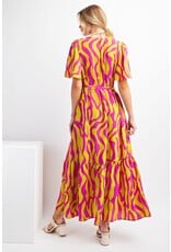 Guinevere Geo Print Maxi Dress