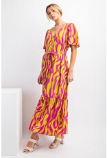 Guinevere Geo Print Maxi Dress