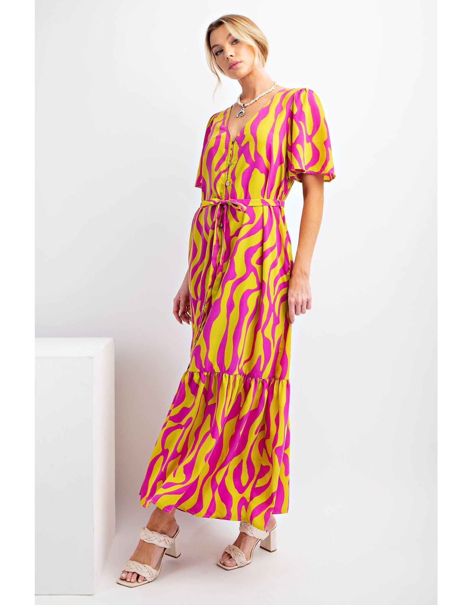 Guinevere Geo Print Maxi Dress