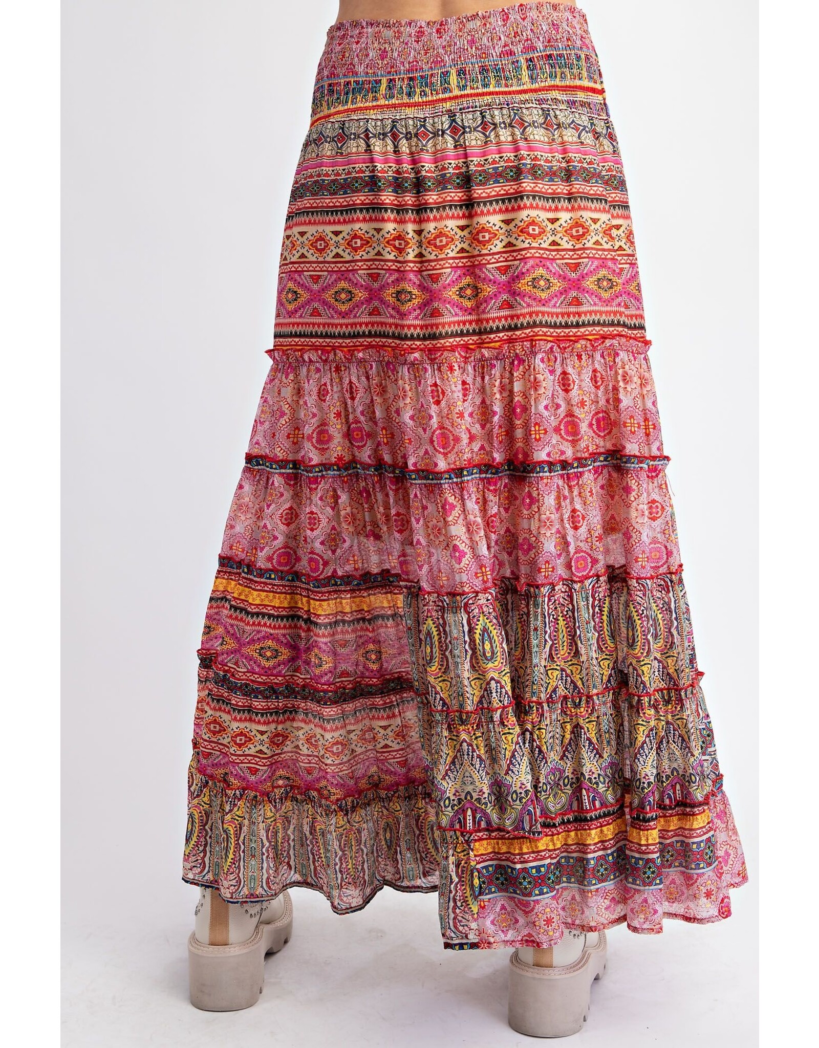 Gillian Ethnic Print Skirt