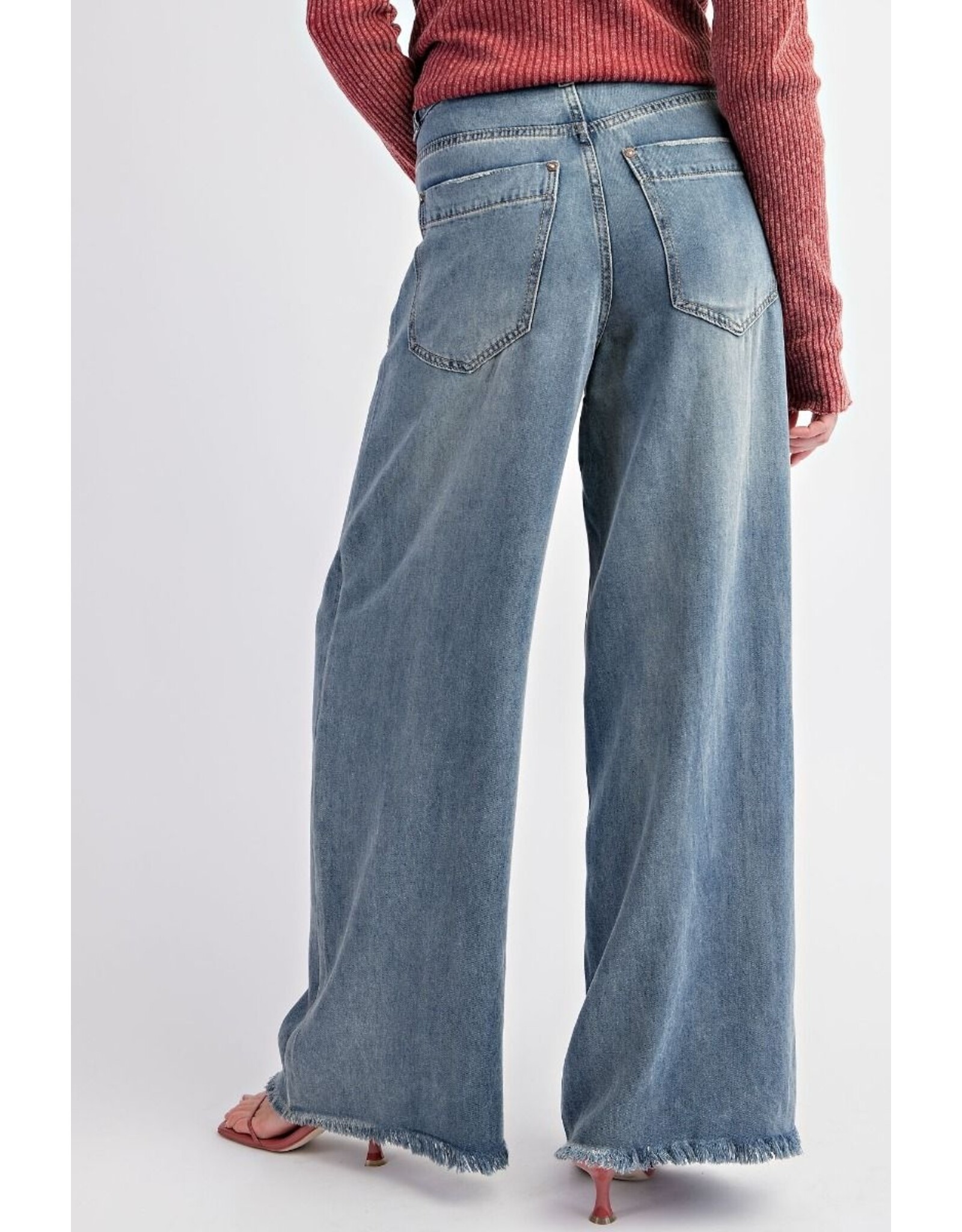 Gretchen Wide Leg Denim Jeans