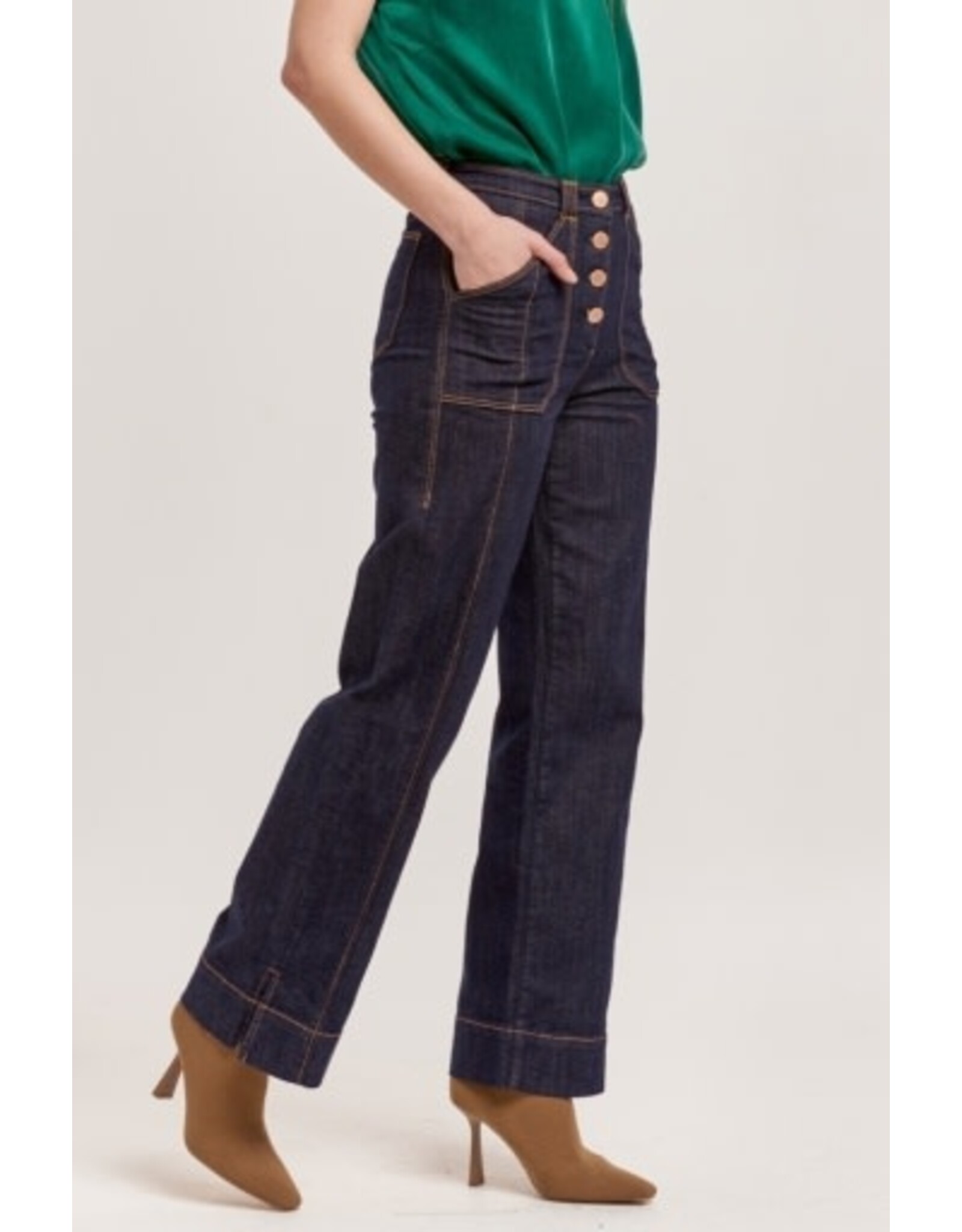 Dear John Denim Dear John Holly High Rise Cuffed Straight Jeans